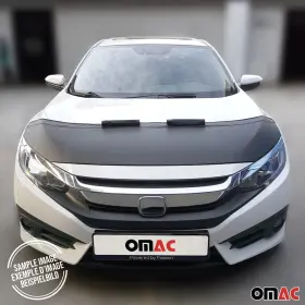 1221bsz4 Omac Car Bonnet Mask Hood Bra For Bmw X5 F15 2014-2018 Half Black