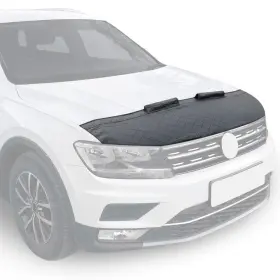 2619bsd4 Omac Car Bonnet Mask Hood Bra Diamond For Ford Ranger 2019-2023 Half Black