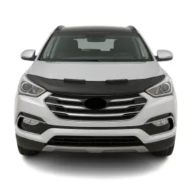 3223bsz4 Omac Car Bonnet Mask Hood Bra For Hyundai Santa Fe 2013-2018 Black 1 Pc