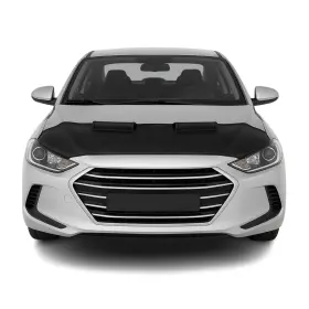 3243bsz4 Omac Car Bonnet Mask Hood Bra For Hyundai Elantra 2017-2020 Black 1 Pc