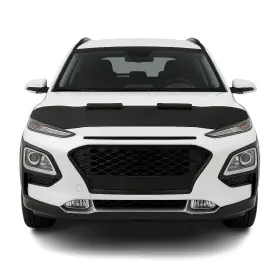 3245bsz4 Omac Car Bonnet Mask Hood Bra For Hyundai Kona 2018-2023 Black 1 Pc