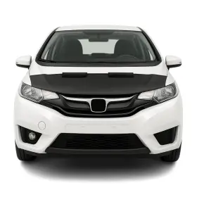 3415bsz4 Omac Car Bonnet Mask Hood Bra For Honda Fit 2015-2019 Black 1 Pc