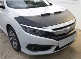3415bsz4a Omac Fits 2015-2019 Honda Fit Car Bonnet Mask Hood Bra Black 1 Pc