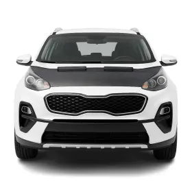 4022bsc4 Omac Car Bonnet Mask Hood Bra For Kia Sportage 2017-2022 Carbon Black 1 Pc