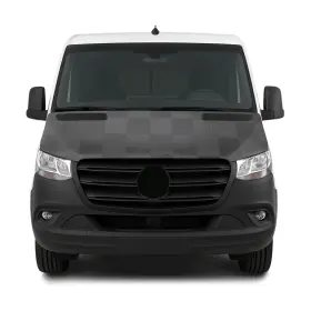 Omac 4724bsz2cfbg Car Bonnet Mask Hood Bra For Mercedes Sprinter W906 2014-2018 Black 1pc Vinyl