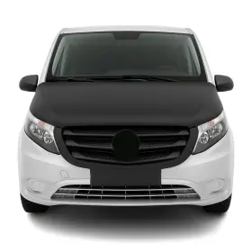 4733bsz2 Omac Car Bonnet Mask Hood Bra For Mercedes Metris 2016-2024 Vinyl Black 1pc