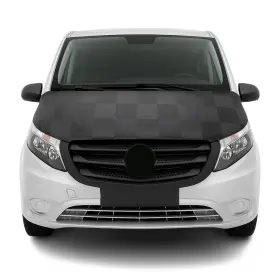 4733bsz2cbg Omac Car Bonnet Mask Hood Bra For Mercedes Metris 2016-2024 Chequered