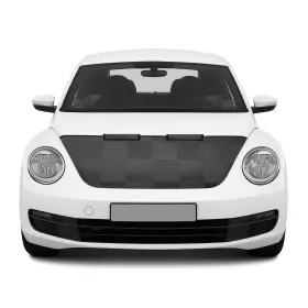 7543bsz4cbg Omac Car Bonnet Mask Hood Bra For Vw Beetle 2012-2019 Black Chequered 1 Pc
