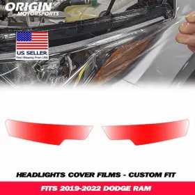 5489 Originmotorsports Precut Headlights Protection/.clear Covers Bra Film Kit Ppf Fits 2019-2022 Ram