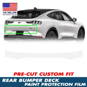 Ppf-rtg-10004 Originmotorsports Precut Rear Bumper Deck Paint Protection Film For 2021-25 Ford Mustang Mach E Gt