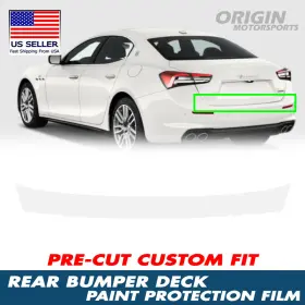 Ppf-rtg-10007 Originmotorsports Precut Rear Bumper Deck Paint Protection Film Ppf For 2022-25 Maserati Ghibli Gt
