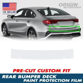 Ppf-rtg-10010 Originmotorsports Precut Clear Rear Bumper Deck Paint Protection Film Ppf For 2022-2025 Kia Forte