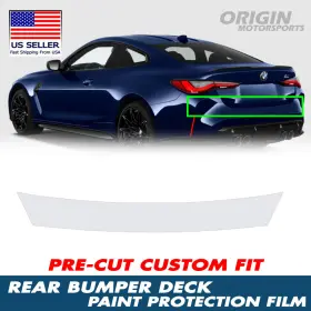 Ppf-rtg-10018 Originmotorsports Precut Clear Rear Bumper Deck Paint Protection Film Ppf For 2021-2025 Bmw M4