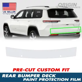 Ppf-rtg-10032 Originmotorsports Precut Clear Rear Bumper Deck Paint Protection Film For 2021-2025 Grand Cherokee