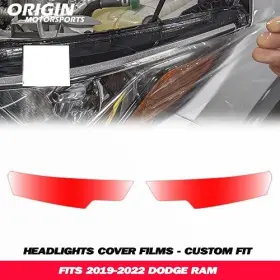 Ppfht-10472 Originmotorsports Precut Headlights Protection Clear Covers Bra Film Kit Ppf Fits 2019-2022 Ram