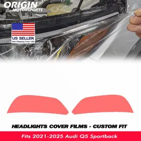 Ppfht-30042 Originmotorsports Precut Headlights Protection Clear Covers Bra Fits 2021-2025 Audi Q5 Sportback Ppfht-30042 Originmotorsports Precut Headlights Protection Clear Covers Bra Fits 2021-2025 Audi Q5 Sportback