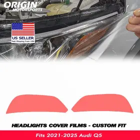 Ppfht-30043 Originmotorsports Precut Headlights Protection Clear Covers Bra Film Kit Fits 2021-2025 Audi Q5