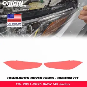 Ppfht-30071 Originmotorsports Precut Headlights Protection Clear Covers Bra Film Fits 2021-2025 Bmw M3 Sedan Ppfht-30071 Originmotorsports Precut Headlights Protection Clear Covers Bra Film Fits 2021-2025 Bmw M3 Sedan