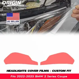 Ppfht-30073 Originmotorsports Precut Headlights Protection Clear Covers Bra Fits 2022-2025 Bmw 2 Series Coupe Ppfht-30073 Originmotorsports Precut Headlights Protection Clear Covers Bra Fits 2022-2025 Bmw 2 Series Coupe