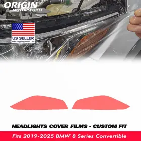 Ppfht-30079 Originmotorsports Precut Headlights Protection Clear Covers Fits 2019-2025 Bmw 8 Series Conv Ppfht-30079 Originmotorsports Precut Headlights Protection Clear Covers Fits 2019-2025 Bmw 8 Series Conv