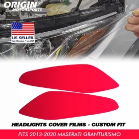 Originmotorsports Ppfht-41681 Precut Headlights Protection Clear Covers Ppf For 2013-2020 Maserati Granturismo