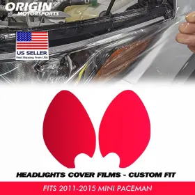 Originmotorsports Ppfht-42776 Precut Headlights Protection Clear Covers Bra Ppf For 2011-2015 Mini Paceman