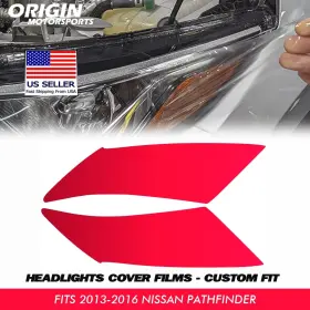 Originmotorsports Ppfht-42793 Precut Headlights Protection Clear Covers Ppf For 2013-2016 Nissan Pathfinder