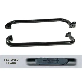 11591.03 Outland Automotive 3-inch Round Tube Side Steps Black For Jeep Yj Wrangler