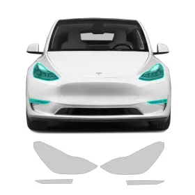 Amzuspaint022 Paintville For Tesla Model Y 2020-2024 Tpu Ppf Hd Headlight Fog Light 4pcs