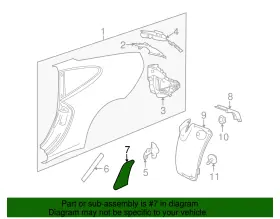 997-504-825-06 Porsche Genuine Stone Guard #2