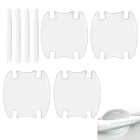 Prympn17 Prywog 8 Pcs Car Door Handle Protector Anti-scratch Transparent