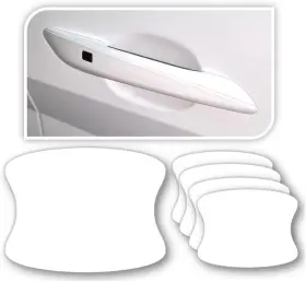 Adhp-clr0500pro Qlim 3m 5pcs Car Door Handle Cup Protector/sticker/guard Clear Pro/5pcs