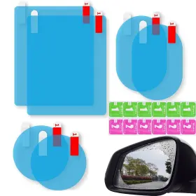 Fyt-6p Qoyapow 6pcs Rainproof Anti Fog Scratch 16 X 20 Cm / 6.3 7.9 Inches Clear