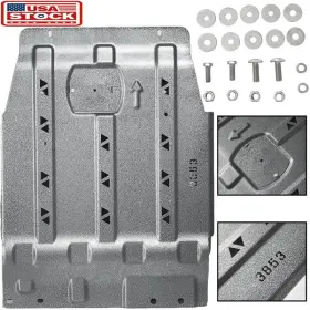 Hb-mgf150dp Qpmubdiao Manganese Steel Heavy-duty Transmission Skid Plate For Ford F150 2015-2022 4wd