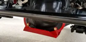 Rs62117 Rancho Glide Skid Plate Rear Dana 44 Red Powdercoated Steel Fits Jeep Jl Each