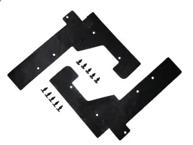 F100-f250 Repops Automotive Reproductions Ft187 Hood Dust Splash Shield For Ford 1973-77 2/4dr 2pc Rubber With Clips