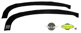 N105 Repops 1966 1967 Chevy Nova Firewall To Fender Dust Shield Pair