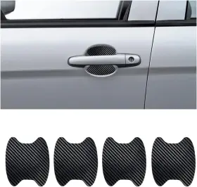 Mbstz002 Reswish 4pcs Car Door Handle Sticker Scratch Black