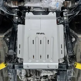 2333.1857.2.6 Rival 4x4 Transmission Cat Converter Skid Plate For 2015-2025 F-150 Ecoboost And 5.0l