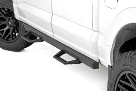 51131 Rough Country Suspension Systems Srl2 Drop Step Nerf Bars Black For 19-25 Ford Ranger Crew