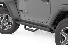 Rcj1846b Rough Country Suspension Systems 3 Inch Drop Step Nerf Bars Black For Jeep Wrangler Jl 2dr