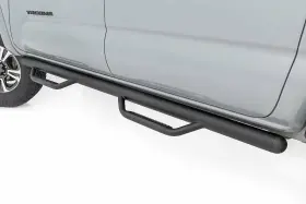 Rct0580ccb Rough Country Suspension Systems 3 Inch Drop Step Nerf Bars-black For 05-23 Tacoma Double