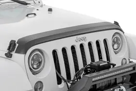 Tc105200 Rough Country Suspension Systems Trail Cladding Hood Protector-black For Wrangler Jk