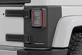 Tc13022 Rough Country Suspension Systems Trail Cladding Rear Corner Guards-black For Wrangler Jk #3