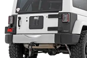 Tc13022 Rough Country Suspension Systems Trail Cladding Rear Corner Guards-black For Wrangler Jk