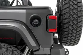 Tc13026 Rough Country Suspension Systems Trail Cladding Rear Corner Guards-black For Wrangler Jl #2