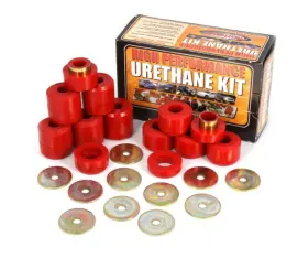 18351.06 Rugged Ridge Body Mount Kit Red 22 Pieces 97-06 Tj