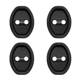 Samwingear-mskjt01 Samwingear 4pcs Car Door Lock Silicone Cover Sound Dampening Pad Black