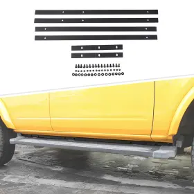 Bap2024ou1680 Savadicar 6pc Side Skirts Trail Armor Rocker Panels Guard For Ford Bronco 4-door 2021-2023