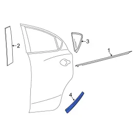 75748wb001 Scion Oe For Ia 2016 Rear Left Stone Guard